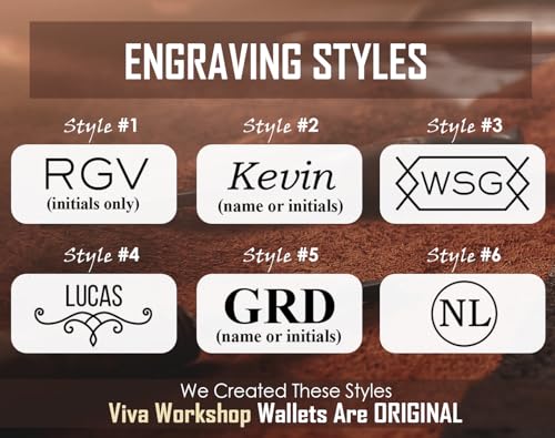 Personalized Bifold Wallet with Engraved Name or Initials – Mens Bifold Wallet Crafted in USA –Anniversary Gift, Groomsmen Gift, Father Gift, Christmas Gift – Genuine Leather Bifold Wallet For Men3
