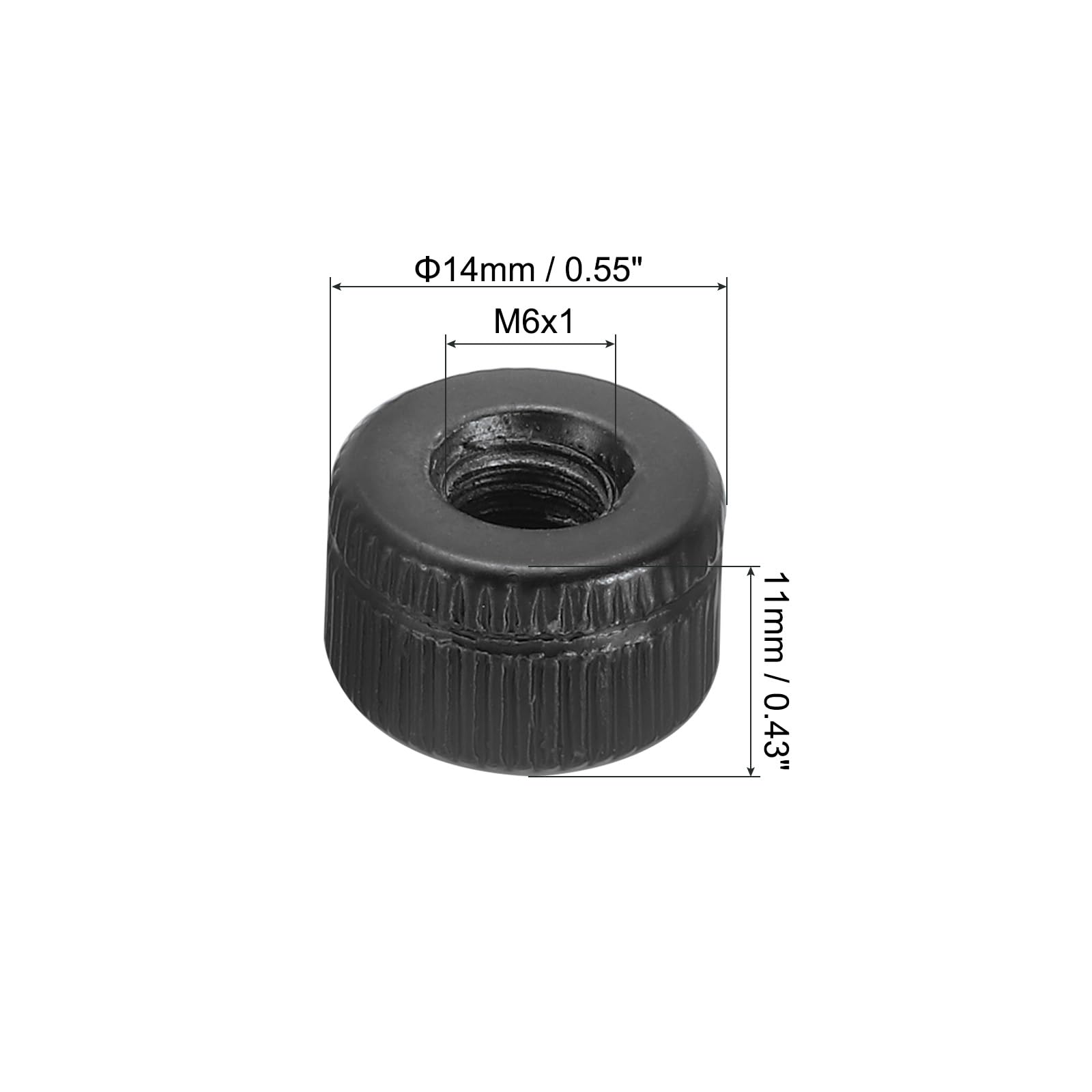 PATIKIL M6x11x14 Cap Nut - Image 2