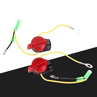 Motorcycle Engine Switch, 2pcs Motorcycle Engine Stop on Off Switch Engine Start Kill Button Switch for Honda GX120 GX160