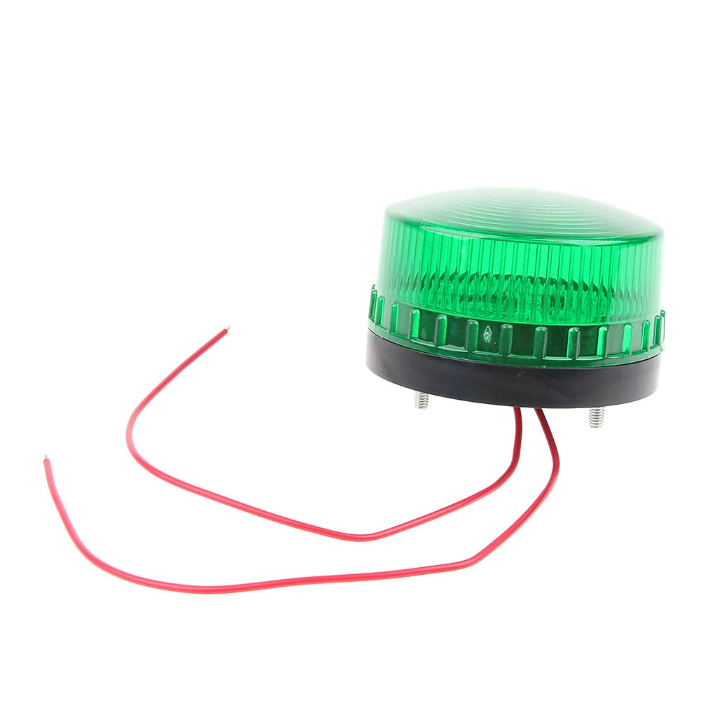B Baosity 220V Gyrophare Balise de Signalisation Lumineuse LED Lampe d'Avertissement Clignotant Eclairage d'urgence Voiture Vert