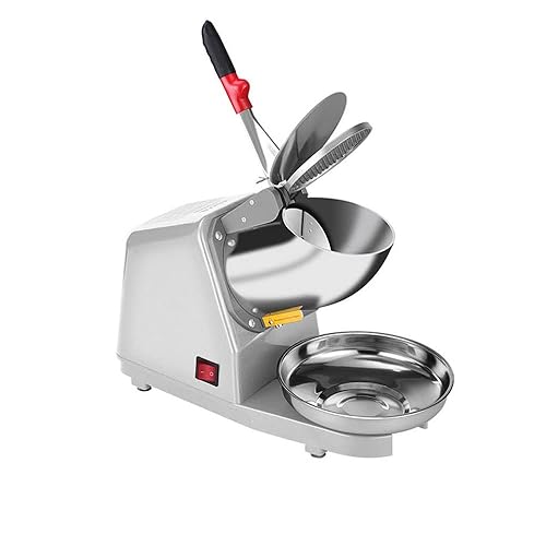 Yahpetes Electric Shaved Ice Machine 1Pcs Electric Dual Blades Ice