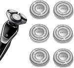6 Pack SH50 Replacement Heads Double Blades Compatible with Philips Norelco 5000 Replacement Electric Shaving Head Razor Blades