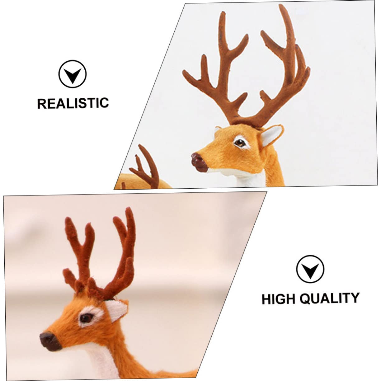 Cabilock 3 Series Adorno Navideño De De Peluche Decoración Y Simulativa para Muñeco De Reno para Fiestas Y Hogar 2 Piezas X 3