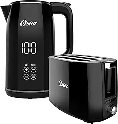 Kit Chaleira Digital 1,7L e Torradeira Black Oster - 220V