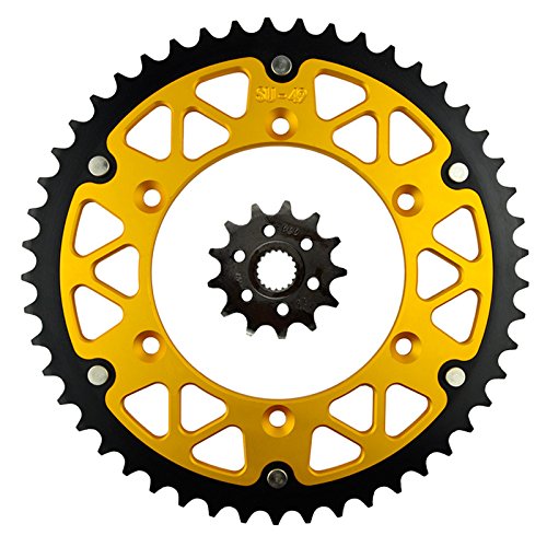 AHL 520 Motorrad Kettensatz Ketten Vorne & Hinten kit Suzuki 400 DR-Z400 SM 2005-2009 (13+51Z)