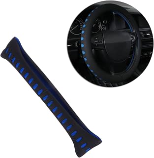 BUGUUYO Car Steering Wheel Cover Car Steering Cover Car Wheel Covers Car Wheel Protector Blue Grip Sports