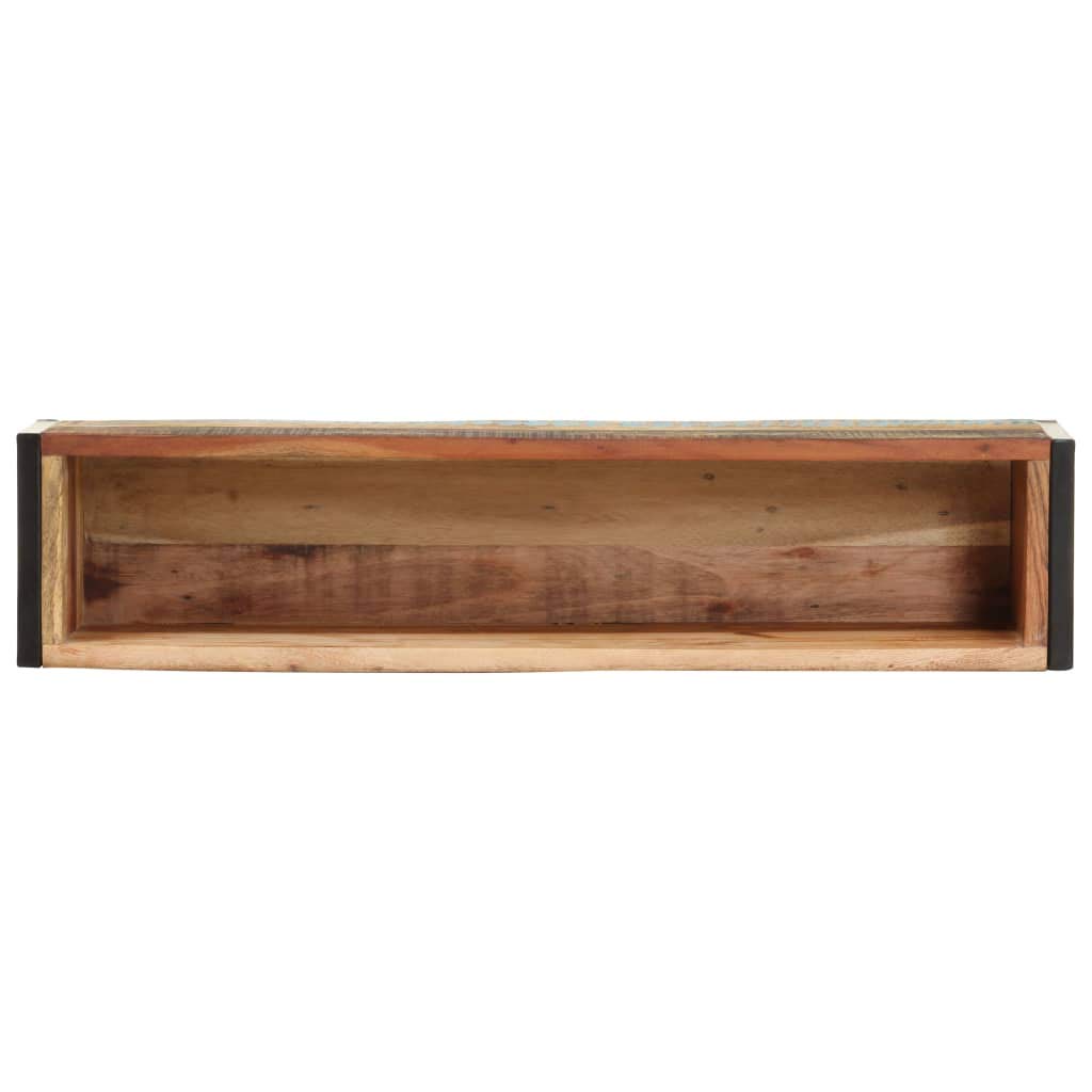Donica drewniana 90x20x68 cm z litego drewna odzyskanego, skrzynia ogrodowa na kwiaty warzywa zioła, podwyższona donica na balkon taras z metalowym stelażem, meble ogrodowe vintage do przechowywania