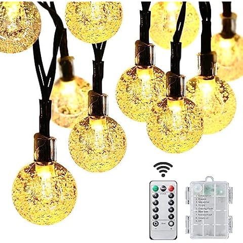 LEDYA LED Fairy Lights Outdoor, 10M 100 LEDs Crystal Balls (Warm White) Cover