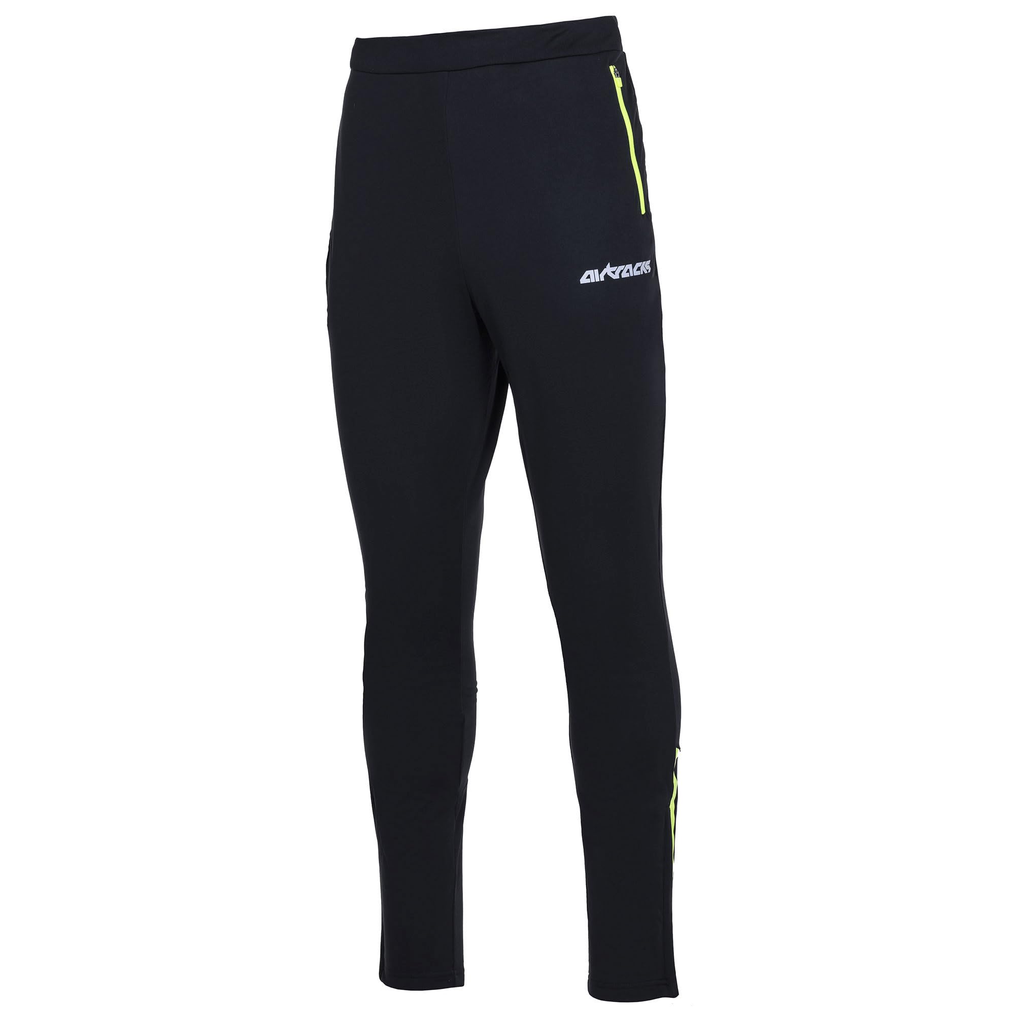Airtracks Herren Winter Laufset Pro Team: Laufjacke Air Tech II + Thermo Laufhose Lang (2-TLG) - Wasserdicht - Winddicht - Atmungsaktiv - Reflektoren
