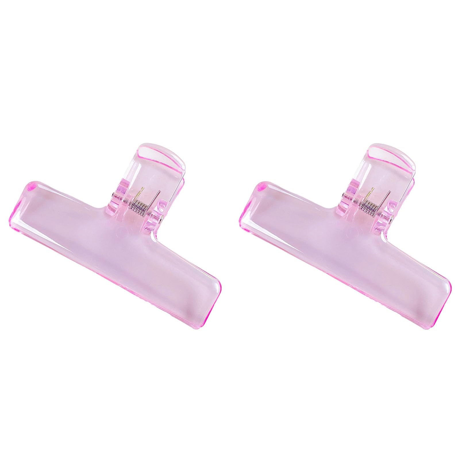 bayicie 2Pcs Clear Acrylic Binder Clips with Strong Grip Colorful Clips for Office School Home Reusable Binder Clips for Organizing