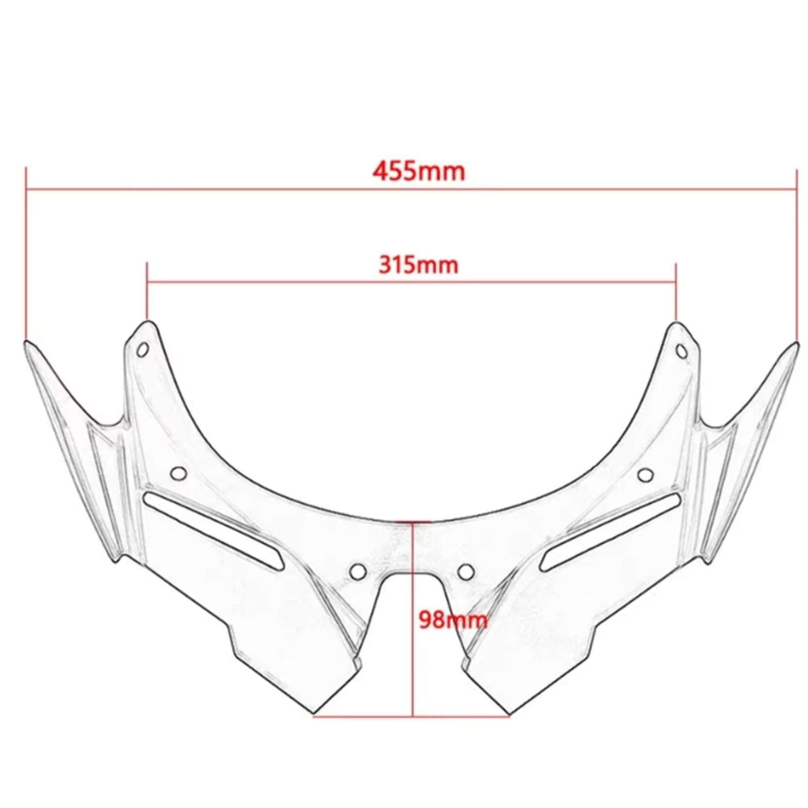 Amazon | オートバイ ウィングレット For ZX-25R For ZX-4R 2021 2022