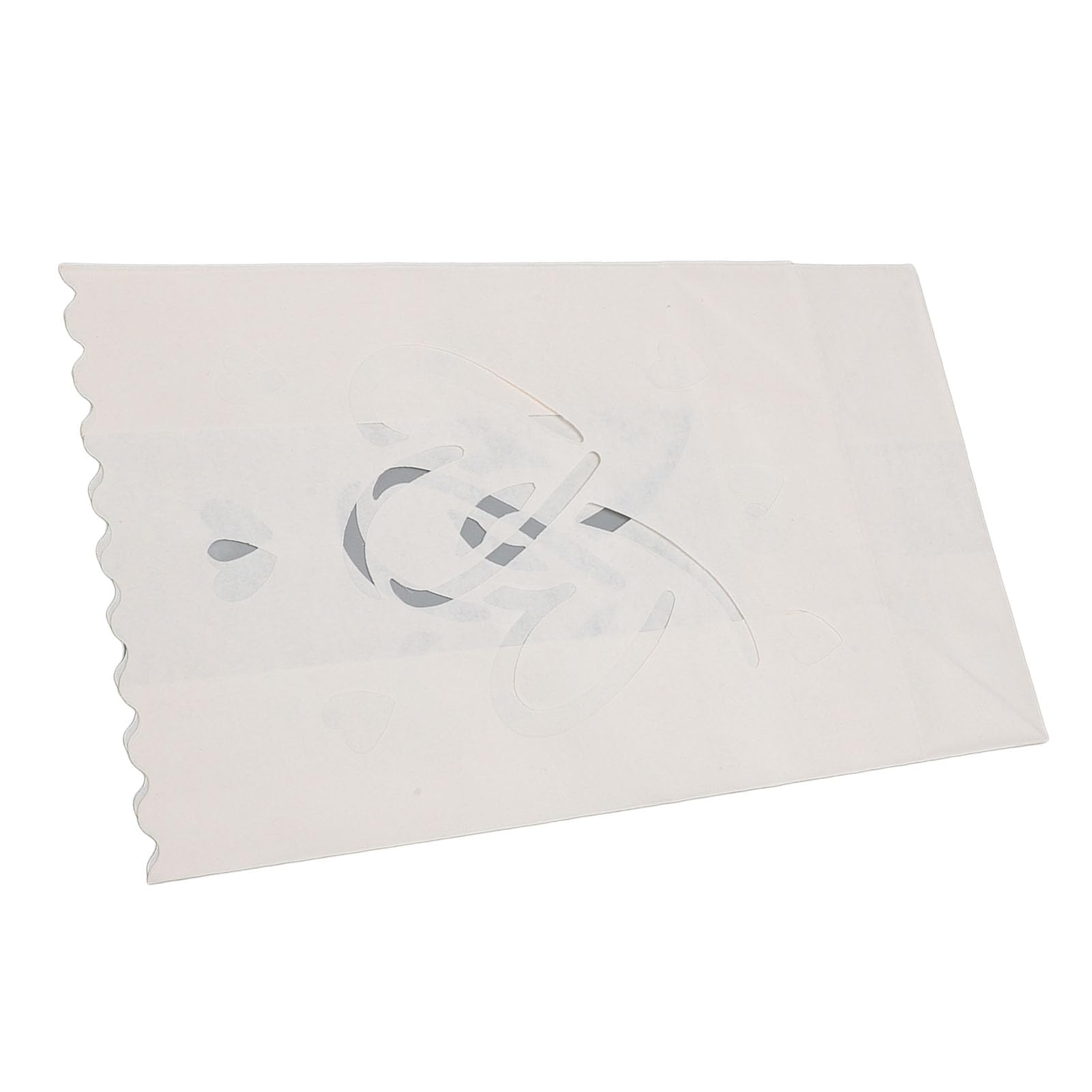 Xolsurg Tea Light Candle Bag Heart Shape Design Flame Retardant Paper Lantern Bag Wedding Party Light Decorations