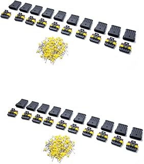 Generic Kit De Fusíveis De 5 Fios 2 Peças Terminal Elétrico De 5 Pinos Fio Conector De Fio Termianl Kit Cnooector Plugue De Conector De Fio Para Motocicleta Carro Da Europa Oriental