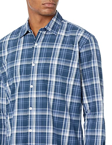 Image of Amazon Essentials Men's Regular-Fit Long-Sleeve Casual Poplin Shirt, Button Front, Business Casual, Collared