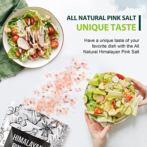 Soeos Whole Black Peppercorns 16Oz + Himalayan Pink Salt 2Lb, Salt And Pepper For Grinders, Black Peppercorn Refil, Pink Himalayan Sea Salt, 2 Piece Set #TOP5