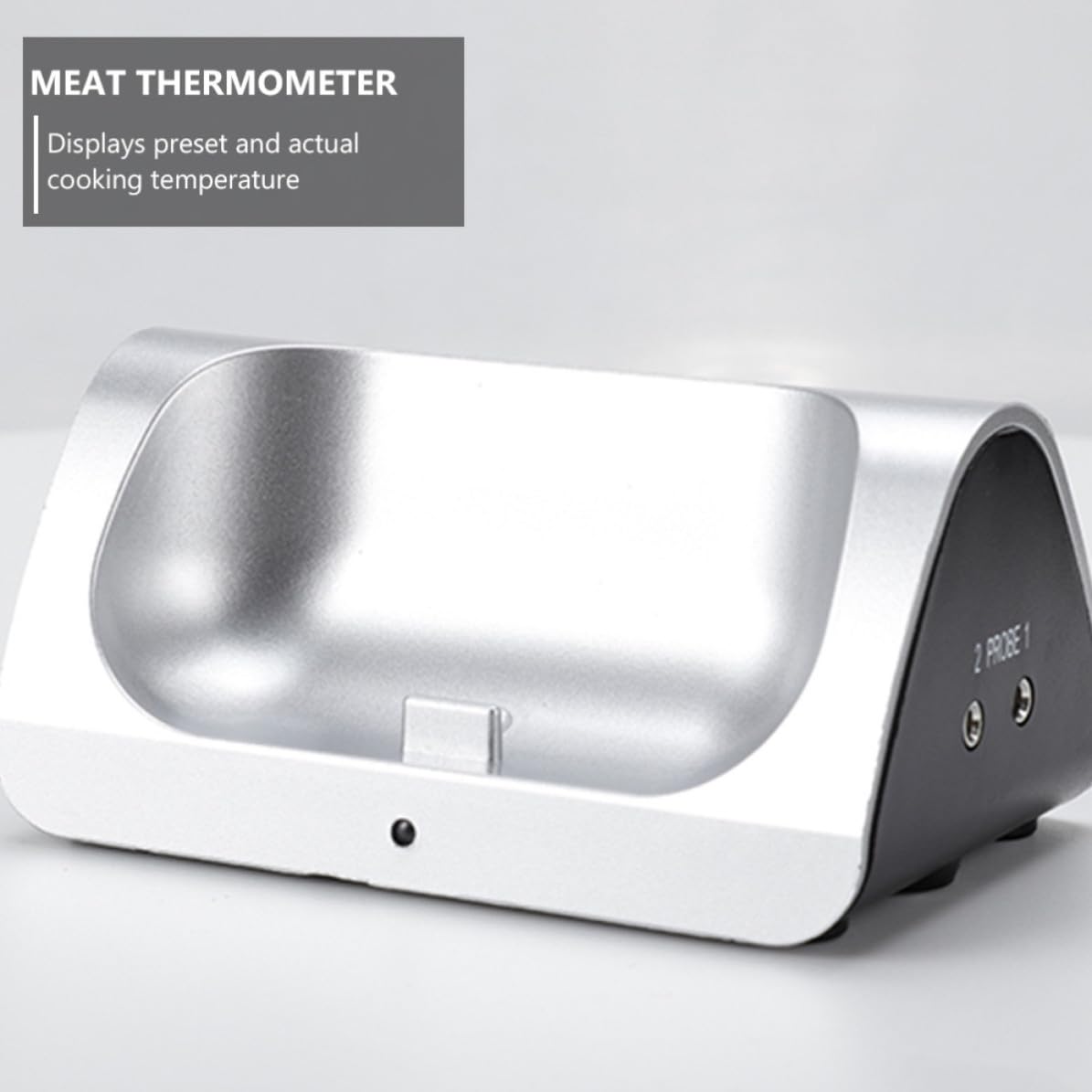 Healeved Grillthermometer kabellos mit einzigartigem orangenem Design, Temperaturbereich 0℃ 250℃, für Lamm und Kalbfleisch beim Kochen und Grillen