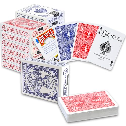 Bicycle Vintage Great Mogul Rider Back Playing Cards 12 Pack - Bundle with 12 Air Cushioned Playing Card Decks in Collectable Box Playing Cards Bulk