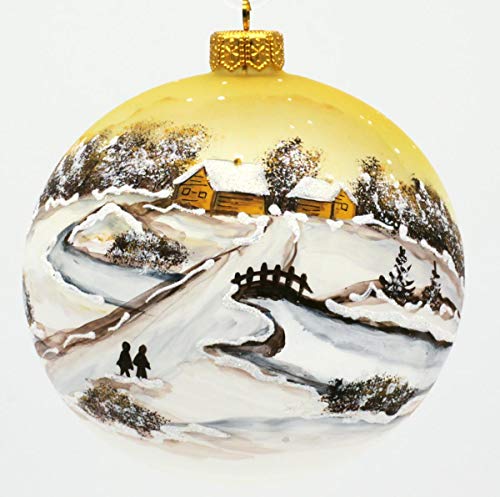 condecoro Christbaumkugel Winterlandschaft handbemalt D10 Cover