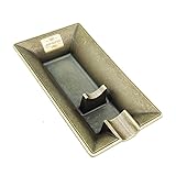 葉巻 灰皿 シガー 灰皿 長方形飾り チタン合金 大口径葉巻フリュームデスクトップ喫煙 レトロシ 重量感 父の日プレゼント (Gold)