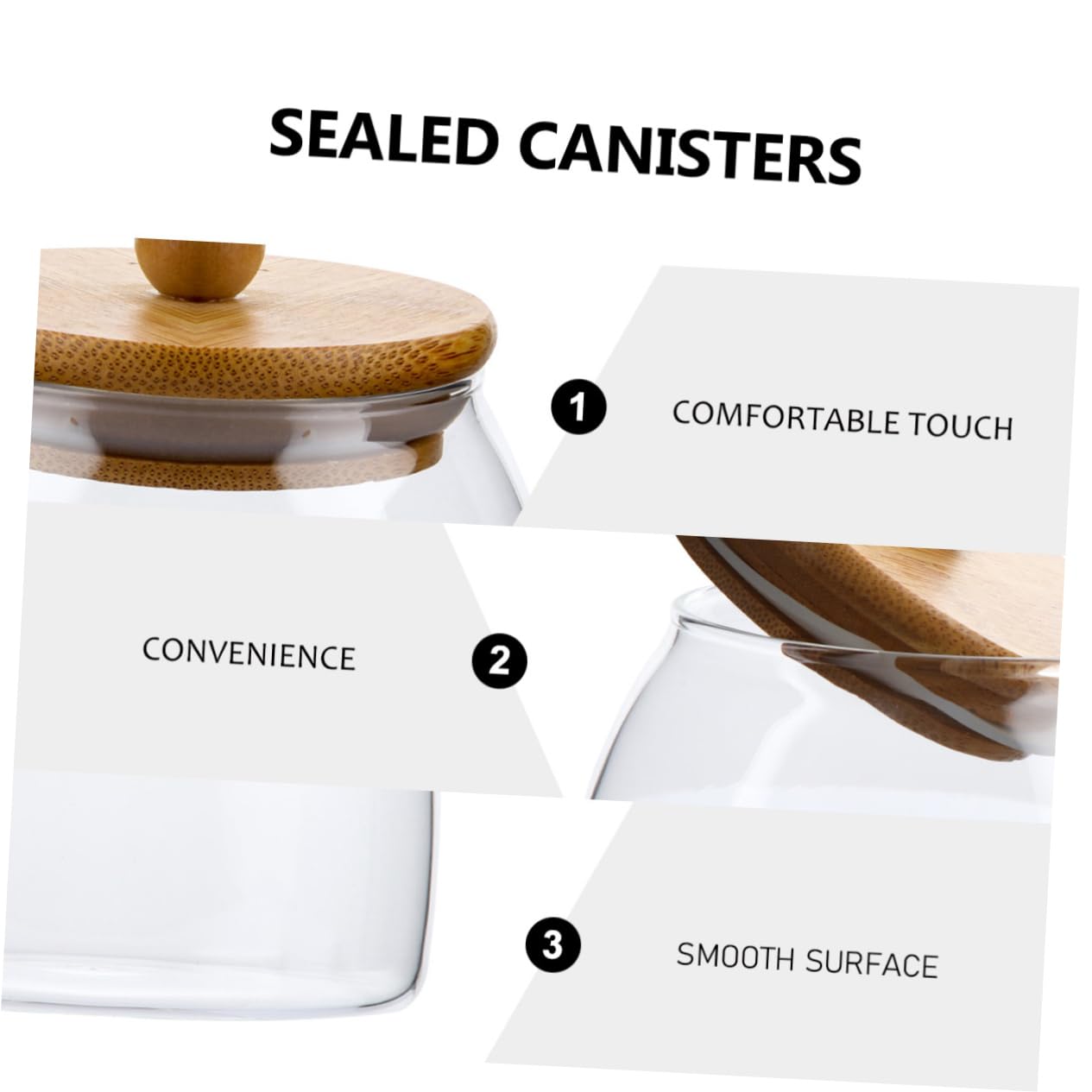 VORCOOL 1 Pc Barattolo di Caramelle Barattoli di in Contenitore Ermetico per caffè Contenitori Vuoti per Condimenti Olio Essenziale Barattolo di Muratore Alto Borosilicato