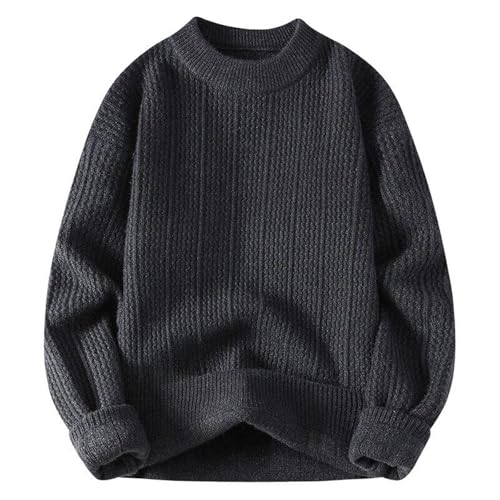 Men's Sweater Round Neck Knit Pullover Casual Long Sleeve Fall Winter Top for Men