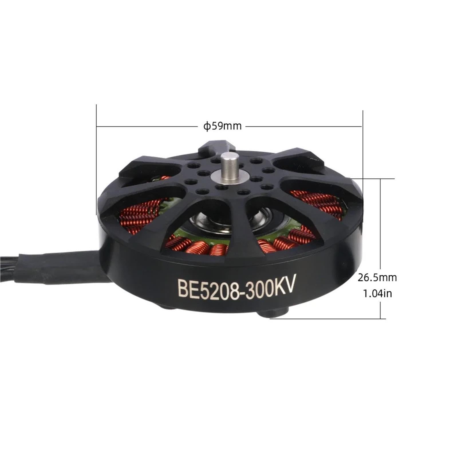 Motore BE5208 300KV, Compatibile con Uangel, Motore brushless