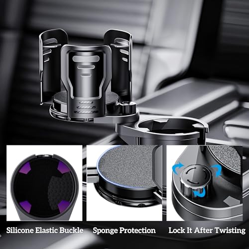 Extensor Portavasos para Carro 2 en 1 con Base Ajustable 360° miniatura 4