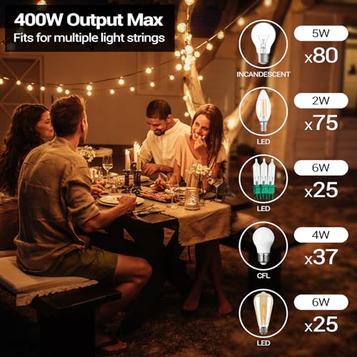 Nearpow TGQ-01 Outdoor Dimmer For String Lights,Nearpow Ip55 Waterproof Dimmer Switch Plug thumb #5