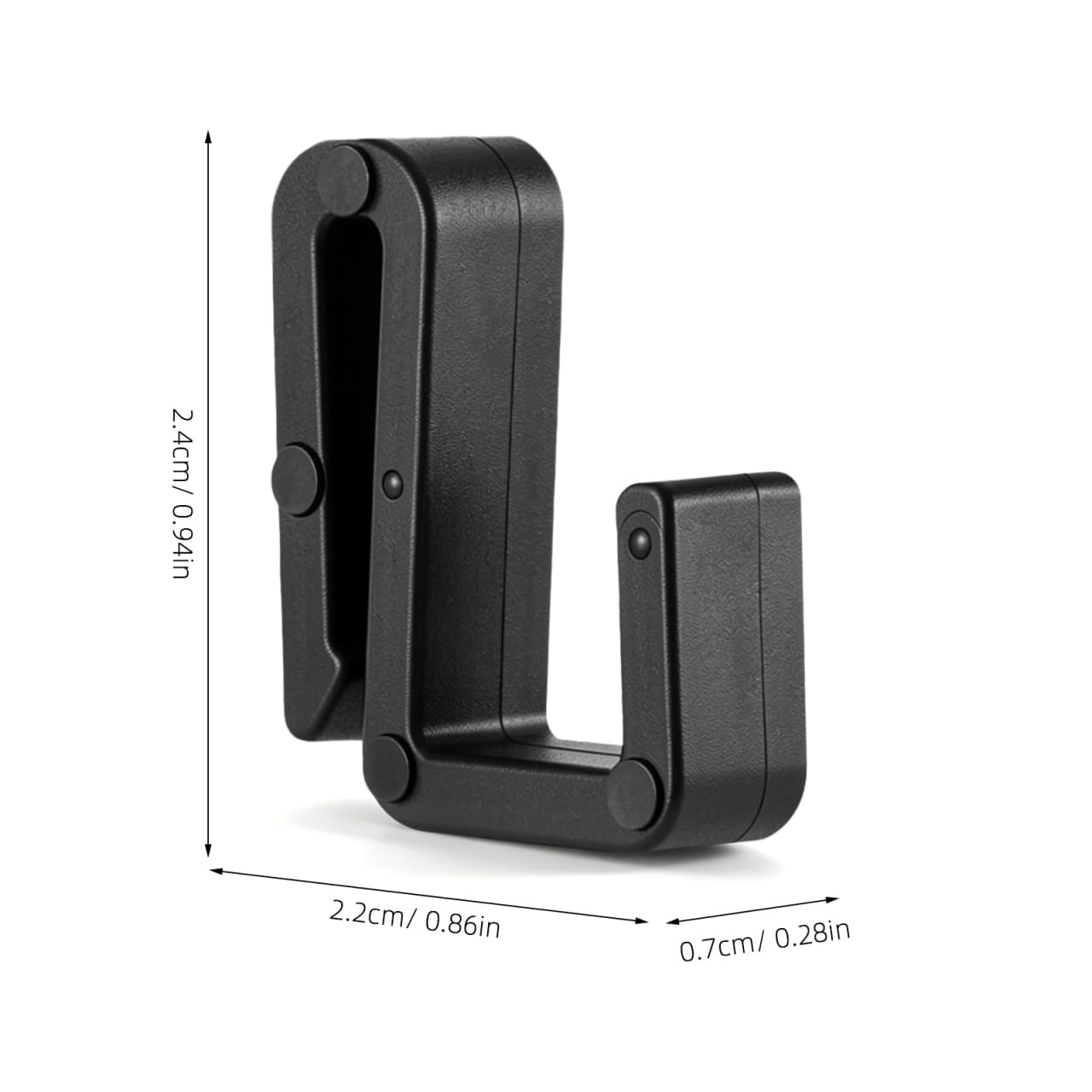 PRETYZOOM 20 Pezzi Ganci a S in Plastica Nera Ad Alta Resistenza - Design Senza Chiodi Ideale Per Cucina Bagno E Guardaroba