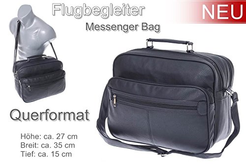 Da uomo in pelle effetto borsa a tracolla borsa a