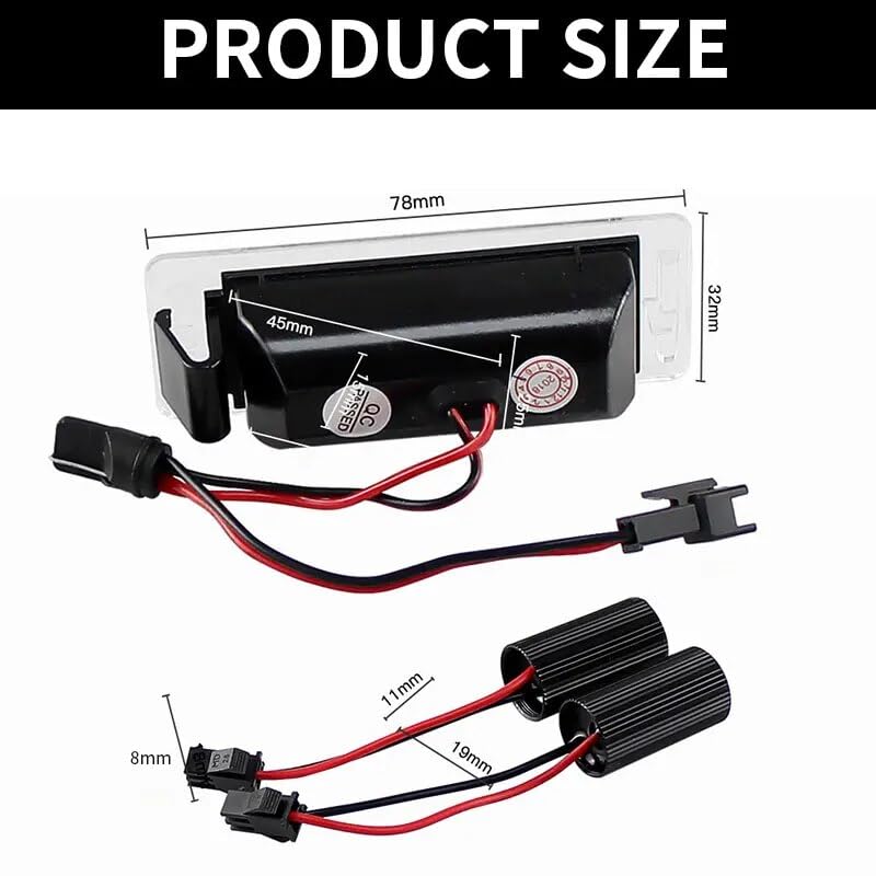 Luces de matrícula de remolque SMD Canbus para coche Buick Allure 5