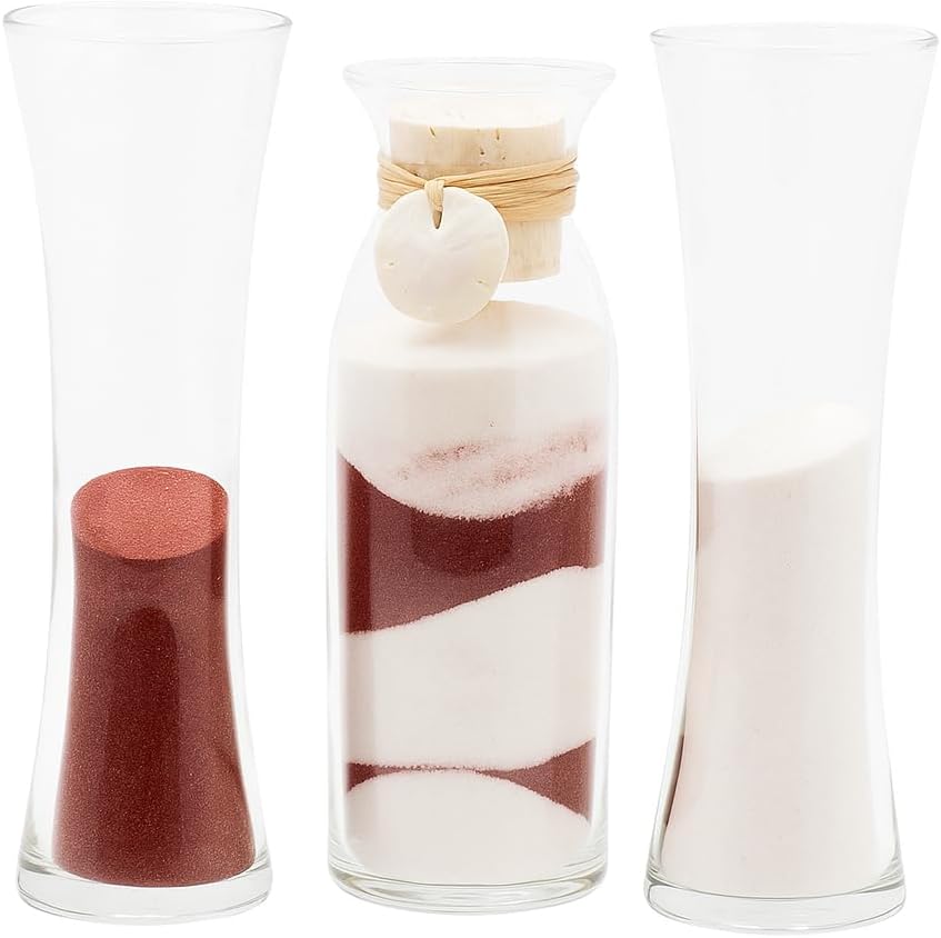 Personalized Unity Sand Ceremony, Wedding and Anniversary, Cork Top, Curve Sides, Sand Dollar