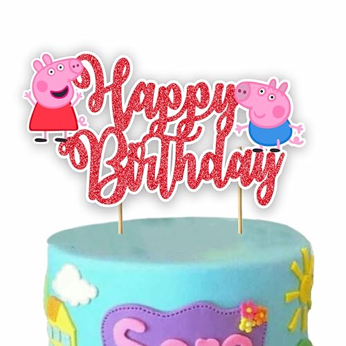 Seyal® Pepa pig Happy Birthday Cake Topper