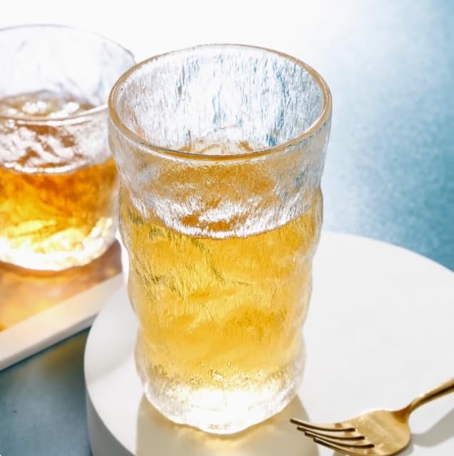 12.2 oz | set of 6 | glasses, cocktall glass, Mojito glass, iced coflee, juice glass, ciear drink glass