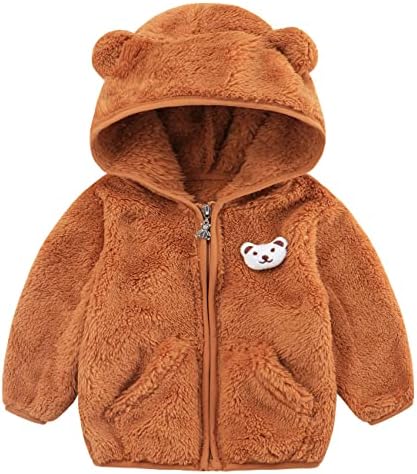 Tumaron Kids Fleece Jacket Winter Sweater Cute Bear Coat Gift Baby Girls Clothes 3t 4t