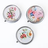 Bingcute 3 Pocket Designer Pill Box-Decorative Pill Case with 3 Compartments