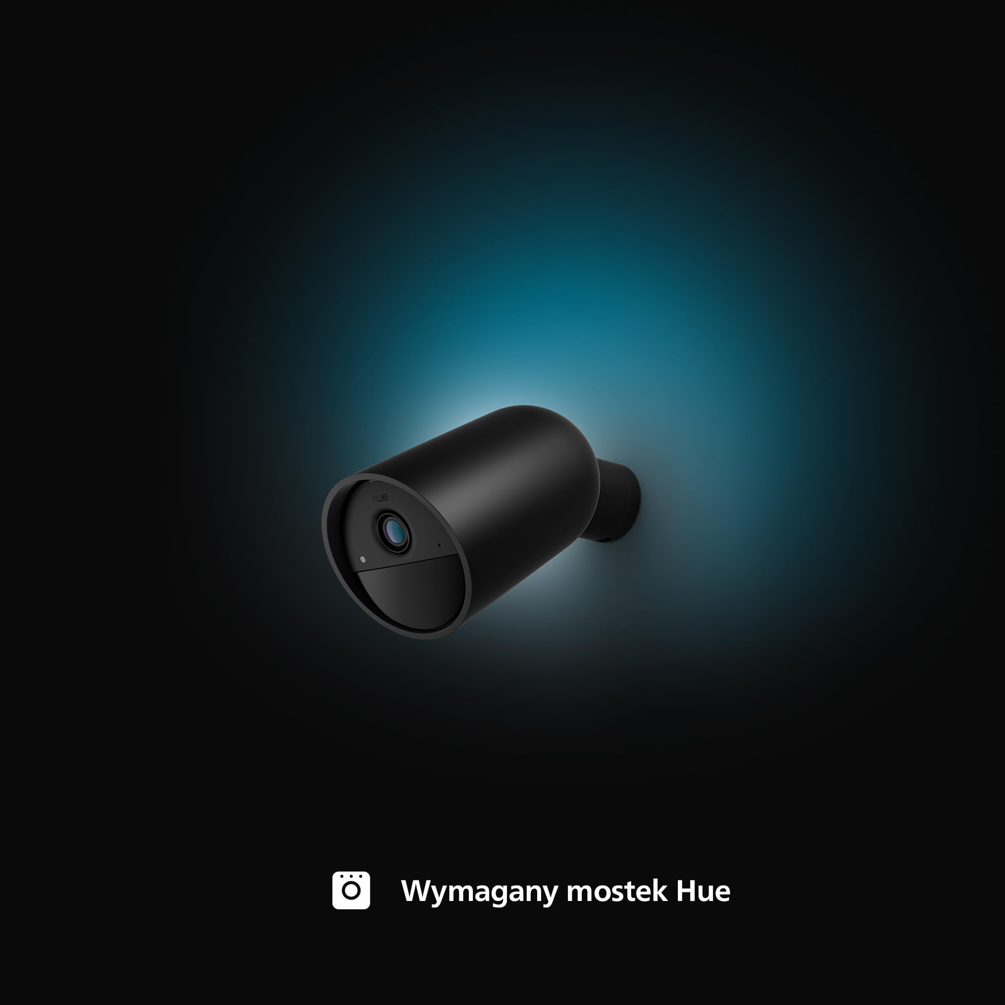 Philips Hue Kamera Raven zasilana baterią akumulatorową czarna