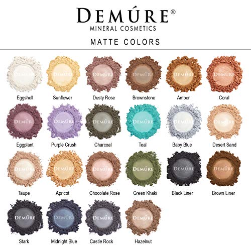 Demure Mineral Make Up Eye Shadow (Teal), Matte Eyeshadow, Loose Powder, Eye Makeup, Professional Makeup #TOP4