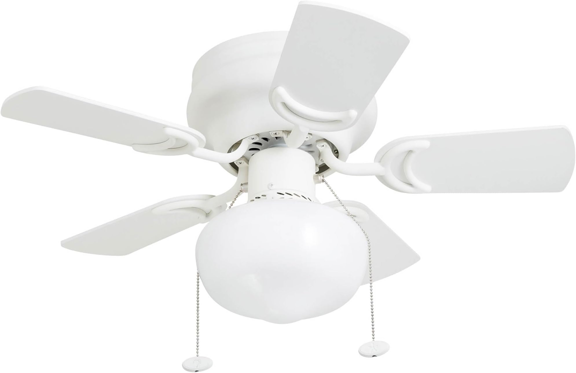 Prominence Home 41530 Hero Hugger Ceiling Fan, 28", White