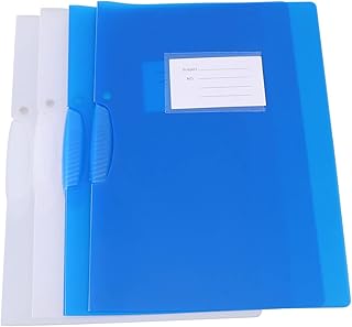 Ciieeo 4Pcs Pasta De Arquivo Rack Pastas Translúcidas Pastas Criativas Pasta A4 Pasta Transparente Pastas Úteis Pasta De Bolso Arquivo De Plástico - Use Ligantes Para Girar