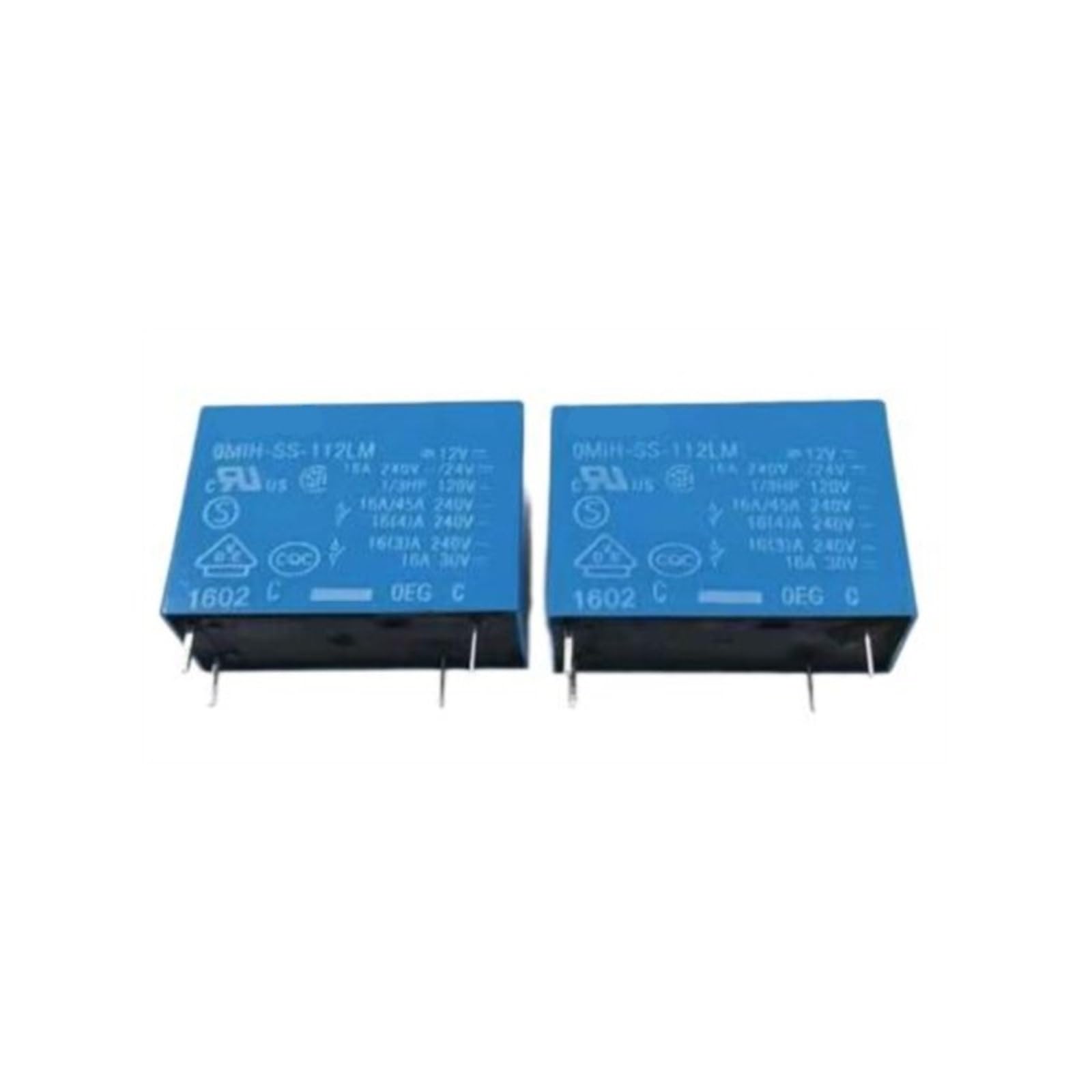 Relais OMIH-SS-112LM 12V 16A microrelais de puissance et commutateur électromagnétique PCB