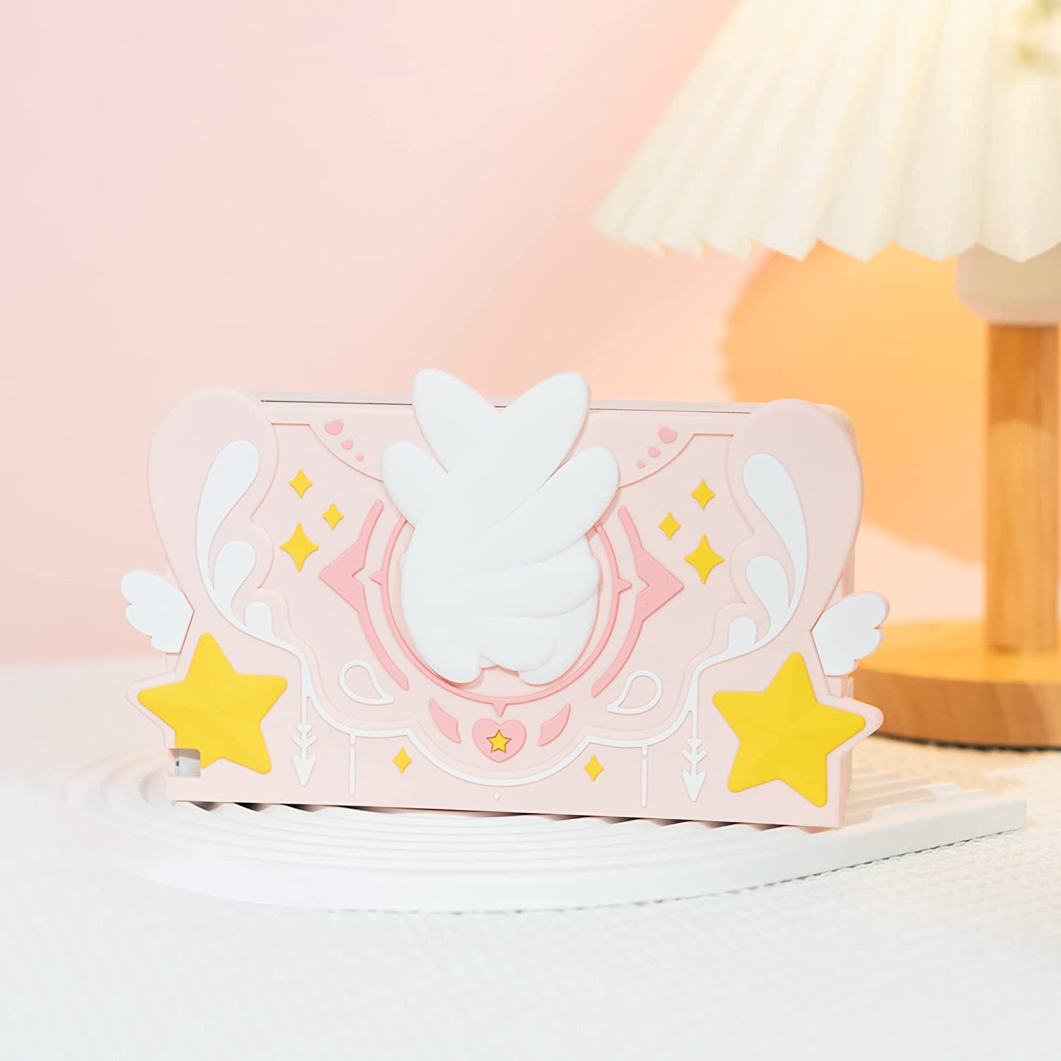 GeekShare Cover frontale in morbido silicone per dock di ricarica per Nintendo Switch, custodia antigraffio per dock per Switch - serie Star Wings