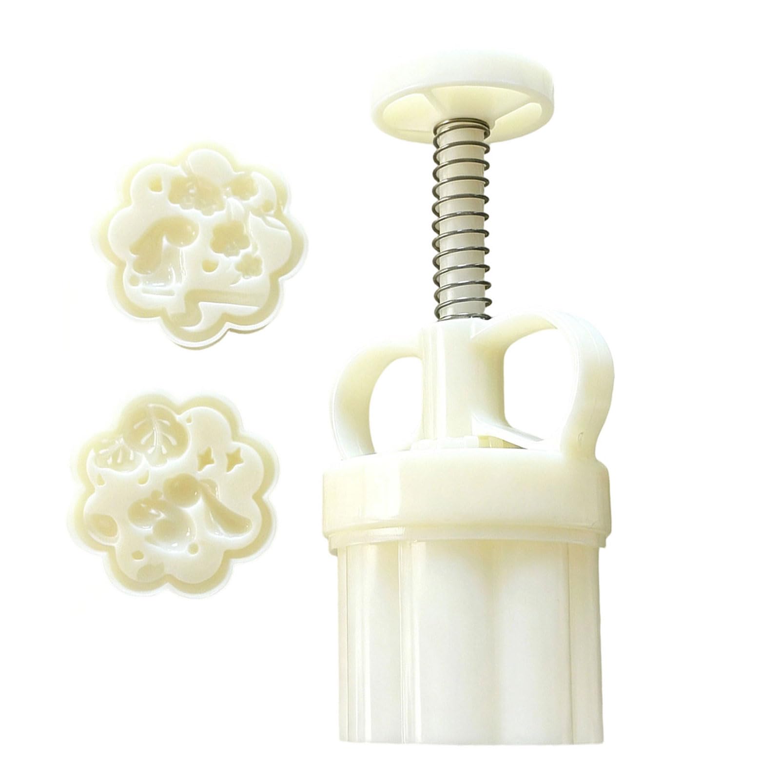 Ljmyy Hand Pressure Moons Cake ABS Mould Unique Traditional Chinese Pastries Baking Mould Dessert Bakeware