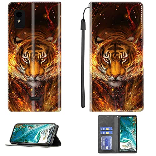 Aroepurt Blu Studio Mini 2023 Case Compatible with Blu Studio Mini 2023 Phone Case Cover PU Leather Kickstand Magnetic Wallet Case CPT23