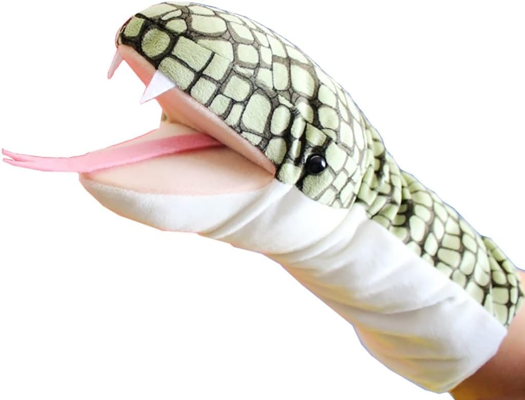 OMKUOSYA Cute Snake Hand Puppet Stuffed Animal Hand