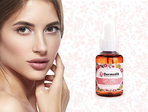 Copper Peptide Serum with Apple Stem Cell and Argireline for Collagen Boost and Wrinkle Removal 30ml/1oz