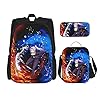 Reïncarnated als een Slime shion Anime Rugzak 3-delige set, rugzak + etui + lunchtas combinatie Geschikt voor mannen…
