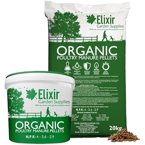 Elixir Gardens Organic Poultry Manure Fertiliser Cover