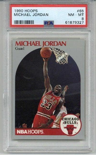 MICHAEL JORDAN 1990 HOOPS PSA 8 BASKETBALL CARD