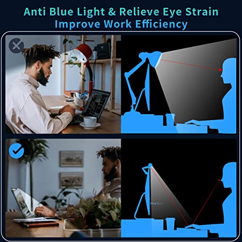 Barra de luz de monitor com controle remoto, luz de clipe de computador, barra de tela, lâmpada de m